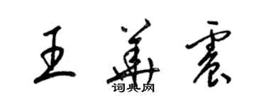 梁锦英王华震草书个性签名怎么写