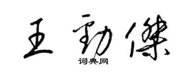 梁锦英王劲杰草书个性签名怎么写