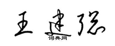 梁锦英王建聪草书个性签名怎么写