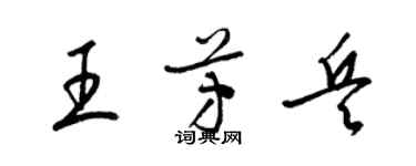 梁锦英王芳兵草书个性签名怎么写