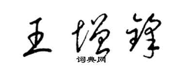 梁锦英王增锋草书个性签名怎么写