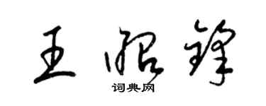 梁锦英王昭锋草书个性签名怎么写