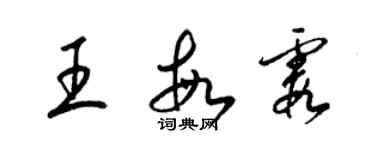 梁锦英王敏霞草书个性签名怎么写