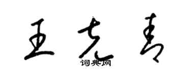 梁锦英王克青草书个性签名怎么写