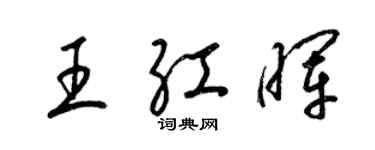 梁锦英王红晖草书个性签名怎么写