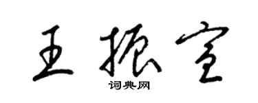 梁锦英王振宣草书个性签名怎么写