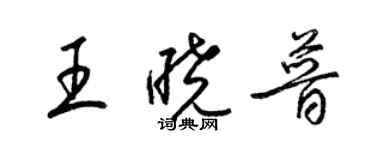 梁锦英王晓普草书个性签名怎么写