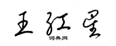 梁锦英王红星草书个性签名怎么写