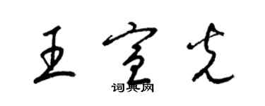 梁锦英王宣光草书个性签名怎么写