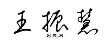 梁锦英王振慧草书个性签名怎么写