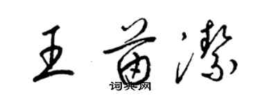 梁锦英王苗洁草书个性签名怎么写