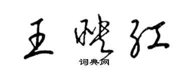 梁锦英王映红草书个性签名怎么写