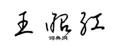 梁锦英王昭红草书个性签名怎么写