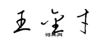 梁锦英王金才草书个性签名怎么写