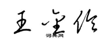 梁锦英王金伶草书个性签名怎么写