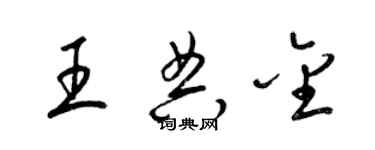梁锦英王典金草书个性签名怎么写