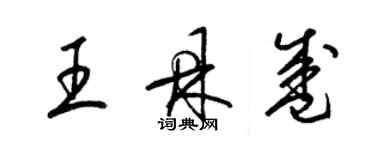 梁锦英王鼎盛草书个性签名怎么写