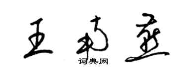 梁锦英王南燕草书个性签名怎么写
