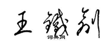 梁锦英王铁创草书个性签名怎么写