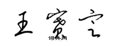 梁锦英王赛定草书个性签名怎么写