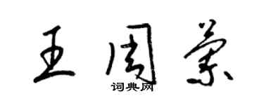 梁锦英王周兰草书个性签名怎么写