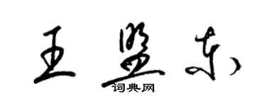 梁锦英王盟东草书个性签名怎么写
