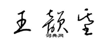 梁锦英王韵基草书个性签名怎么写