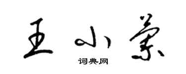 梁锦英王小兰草书个性签名怎么写