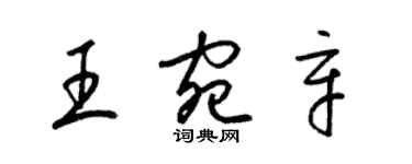 梁锦英王宛辛草书个性签名怎么写