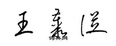 梁锦英王丛从草书个性签名怎么写