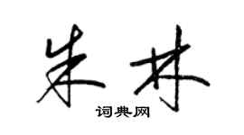 梁锦英朱林草书个性签名怎么写
