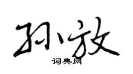 曾庆福孙放行书个性签名怎么写