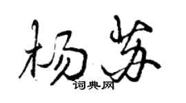 曾庆福杨苏行书个性签名怎么写