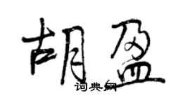 曾庆福胡盈行书个性签名怎么写