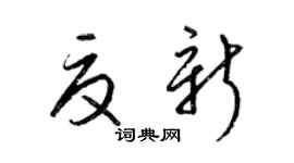 梁锦英夏新草书个性签名怎么写
