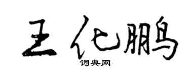曾庆福王化鹏行书个性签名怎么写