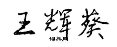 曾庆福王辉葵行书个性签名怎么写