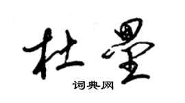 梁锦英杜垒草书个性签名怎么写
