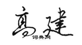 骆恒光高建行书个性签名怎么写