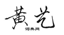 骆恒光黄艺行书个性签名怎么写
