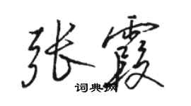 骆恒光张霞行书个性签名怎么写