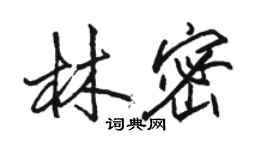 骆恒光林密行书个性签名怎么写