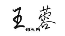 骆恒光王蓉行书个性签名怎么写