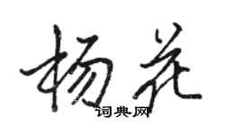 骆恒光杨花行书个性签名怎么写