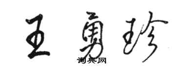 骆恒光王勇珍行书个性签名怎么写