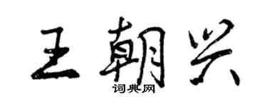 曾庆福王朝兴行书个性签名怎么写