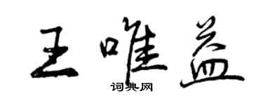 曾庆福王唯益行书个性签名怎么写