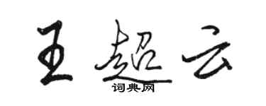 骆恒光王超云行书个性签名怎么写