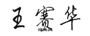 骆恒光王赛华行书个性签名怎么写