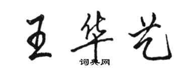 骆恒光王华艺行书个性签名怎么写